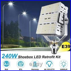 240W LED Shoebox Replacement Kits Light Fixture Commercial Parking Lot Lighting