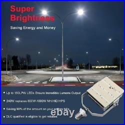 240W LED Shoebox Replacement Kits Light Fixture Commercial Parking Lot Lighting