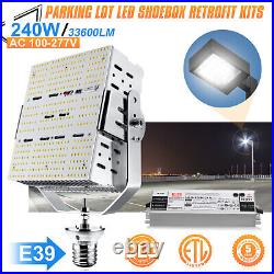 240W LED Shoebox Retrofit Kits Light Commercial Parking Lot Street Area Lighting