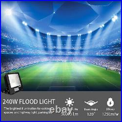 240W Outdoor Stadium Lighting 30000lm Super Bright Security Lights Flood Light