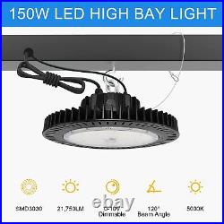 240W UFO LED High Bay Light 0-10V Dimmable Industrial Warehouse Shop Light 5000K