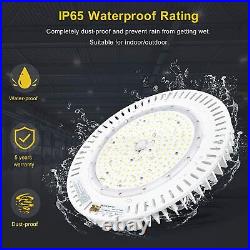 240W UFO LED High Bay Light Dimmable Commercial Warehouse Shop Light Fixture DLC