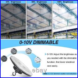 240W UFO LED High Bay Light Industrial Ceiling Fixture Dimmable Lamp 5000K -10pc