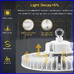 240W UFO LED High Bay Light Warehouse Dimmable Industrial Shop Lighting 33,800Lm
