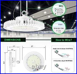 240W UFO LED High Bay Light Warehouse Dimmable Industrial Shop Lighting 33,800Lm