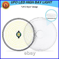 240W UFO LED High Bay Light Warehouse Factory Industrial Lighting 5000K 277-480V
