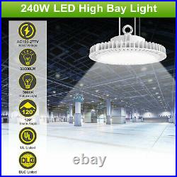 240W UFO LED High Bay Light Warehouse Garage Industrial Lighting IP65 Waterproop