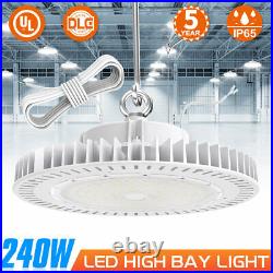 240W UFO LED High Bay Light Workshop Lights Fixture Factory Warehouse Lamp 5000K