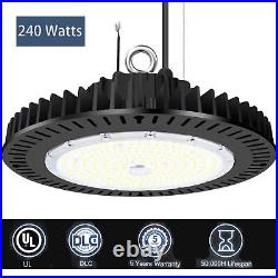 240W UFO LED High Bay Lights 33600LM High Bay Light Fixture 5000k IP65 Dimmable