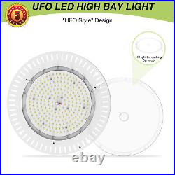 240W UFO Led High Bay Light Commercial Warehouse Shop Lighting 36000LM 5000K DLC