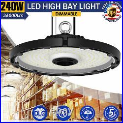 240Watt UFO LED High Bay Light LED Shop Lights Warehouse Gym Industrial Lighting