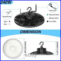 240 Watt UFO LED High Bay Light Industrial Warehouse Commercial Lamp 33600 Lumen
