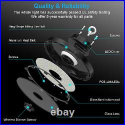 240 Watt UFO Led High Bay Light withRemote Control Commercial Warehouse Shop Light