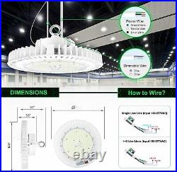 240 Watts UFO LED Light High Bay 5000K Warehouse Industrial Lighting AC 100-277V