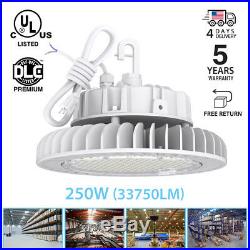 250W 4000K UFO LED High Bay Warehouse Light fixture Lamp factory shop lighting