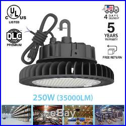 250W 5000K UFO LED High Bay Lights Warehouse fixture Lamp factory shop lighting