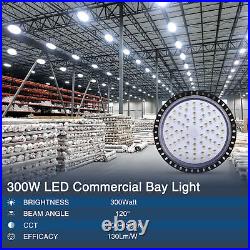 25PACK 300W UFO LED High Bay Light Warehouse Industrial Facory Gym Light 30000LM