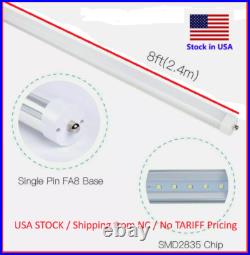 25Pcs 8FT/40With5000K/4800LM LED Replacements for T8, T10 or T12 Dual END Power