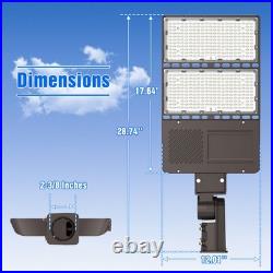 277-480VAC LED Shoebox Street Light 320W Outdoor Parking Lot Lighting Fixture