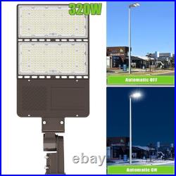 277-480VAC LED Shoebox Street Light 320W Outdoor Parking Lot Lighting Fixture