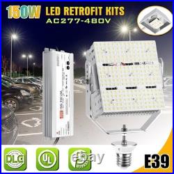 277-480V Commercial 150 Watt LED Shoebox Retrofit Kits Fixture Replacement Light