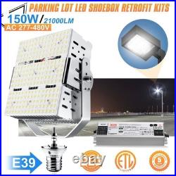 277-480V Commercial 150 Watt LED Shoebox Retrofit Kits Fixture Replacement Light