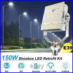 277-480V Commercial 150 Watt LED Shoebox Retrofit Kits Fixture Replacement Light