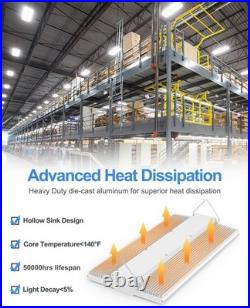 277-480V LED Linear High Bay Light 400W 60000LM Warehouse Shop Lighting Fixtures