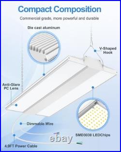 277-480V LED Linear High Bay Light 400W 60000LM Warehouse Shop Lighting Fixtures