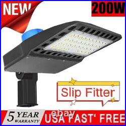 28000LM LED Parking Lot Lights Dusk to Dawn 200W Commercial Area Yard Lighting