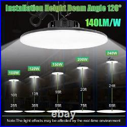 2PACK 240W 3000K 4000K 5000K Commercial High Bay LED Light Fixture Waterproof UL