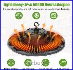 2PACK 240W 3000K 4000K 5000K Commercial High Bay LED Light Fixture Waterproof UL