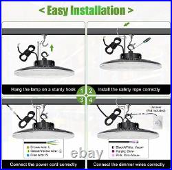 2PACK 240W 3000K 4000K 5000K Commercial High Bay LED Light Fixture Waterproof UL