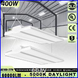 2PACK 400W LED Linear High Bay Light Commercial Hanging Fixture 60000LM 100-277V