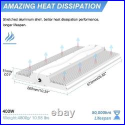 2PACK 400W LED Linear High Bay Light Commercial Hanging Fixture 60000LM 100-277V