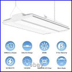 2PACK 400W LED Linear High Bay Light Commercial Hanging Fixture 60000LM 100-277V