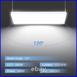 2PACK 400W LED Linear High Bay Light Commercial Hanging Fixture 60000LM 100-277V