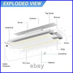 2PACK 400W LED Linear High Bay Light Commercial Hanging Fixture 60000LM 100-277V