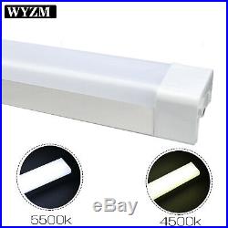 2PACK 4ft LED Vapor Proof Fixture, LED Shop Light 40W 4500LM, 5700K Daylight White
