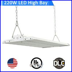 2PACK LED Linear High Bay Warehouse Light White Fixture Factory 220W 5000K
