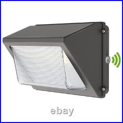 2PCS 120W LED Wall Pack Light Dusk-to-Dawn Commercial Outdoor Security Lighting