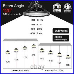2PCS 200W UFO LED High Bay Light 200Watt Work Shop Industrial Warehouse Lighting
