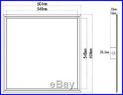 2PCS 2'X2' LED Flat Panel Light 40W 4000K-5000K 2x2 Edge Lit Dimmable