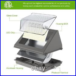 2PC 120W LED Wall Pack Light Dusk to Dawn Garden Street Security Wall Lamp 5000K
