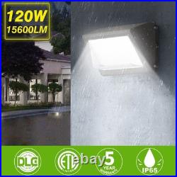2PC 120W LED Wall Pack Light Dusk to Dawn Garden Street Security Wall Lamp 5000K
