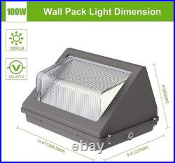 2Pack 100W LED Wall Pack Light Street Garden Dusk to Dawn Exterior Lighting Lamp 2Pack 100W LED Wall Pack Light Street Garden Dusk to Dawn Exterior Lighting Lamp