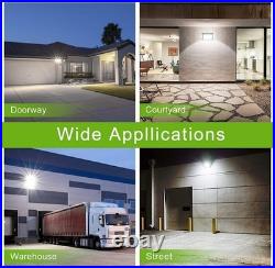 2Pack 100W LED Wall Pack Light Street Garden Dusk to Dawn Exterior Lighting Lamp