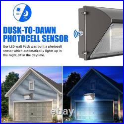 2Pack 120W Led Wall Pack Light Dusk to Dawn Commercial Outdoor Security Lighting