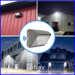 2Pack 120W Led Wall Pack Light Dusk to Dawn Commercial Outdoor Security Lighting