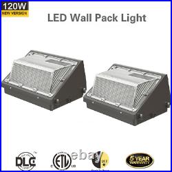 2Pack 120W Led Wall Pack Light Outdoor Commercial Industrial Security Wall Light